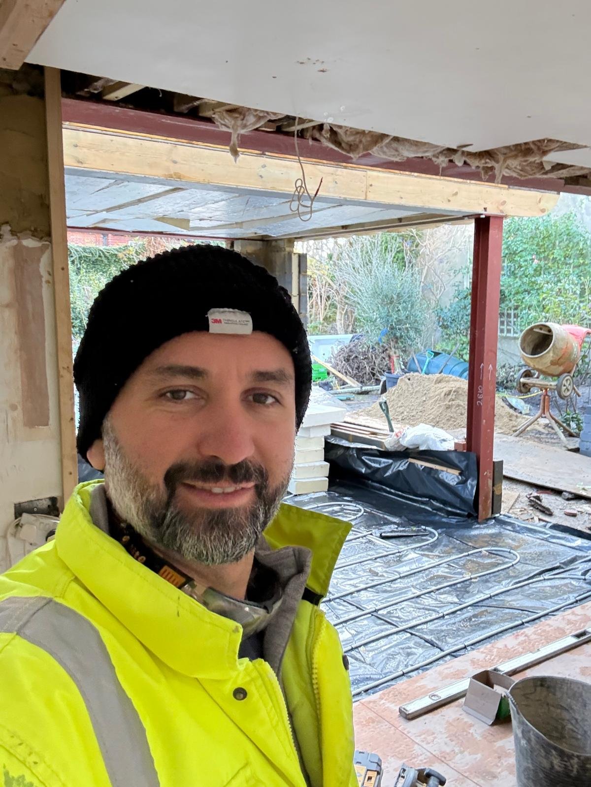 H.M. Builders on site