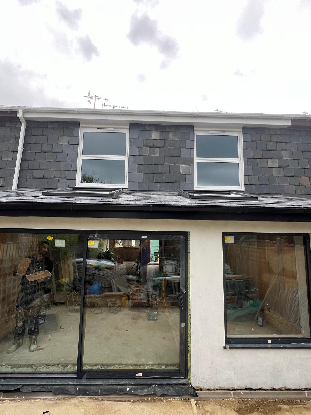 Finished rear extension exterior