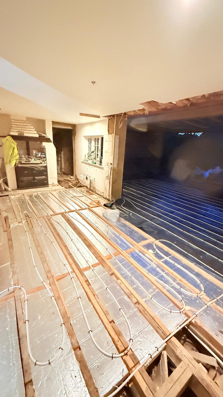 Underfloor heating installation