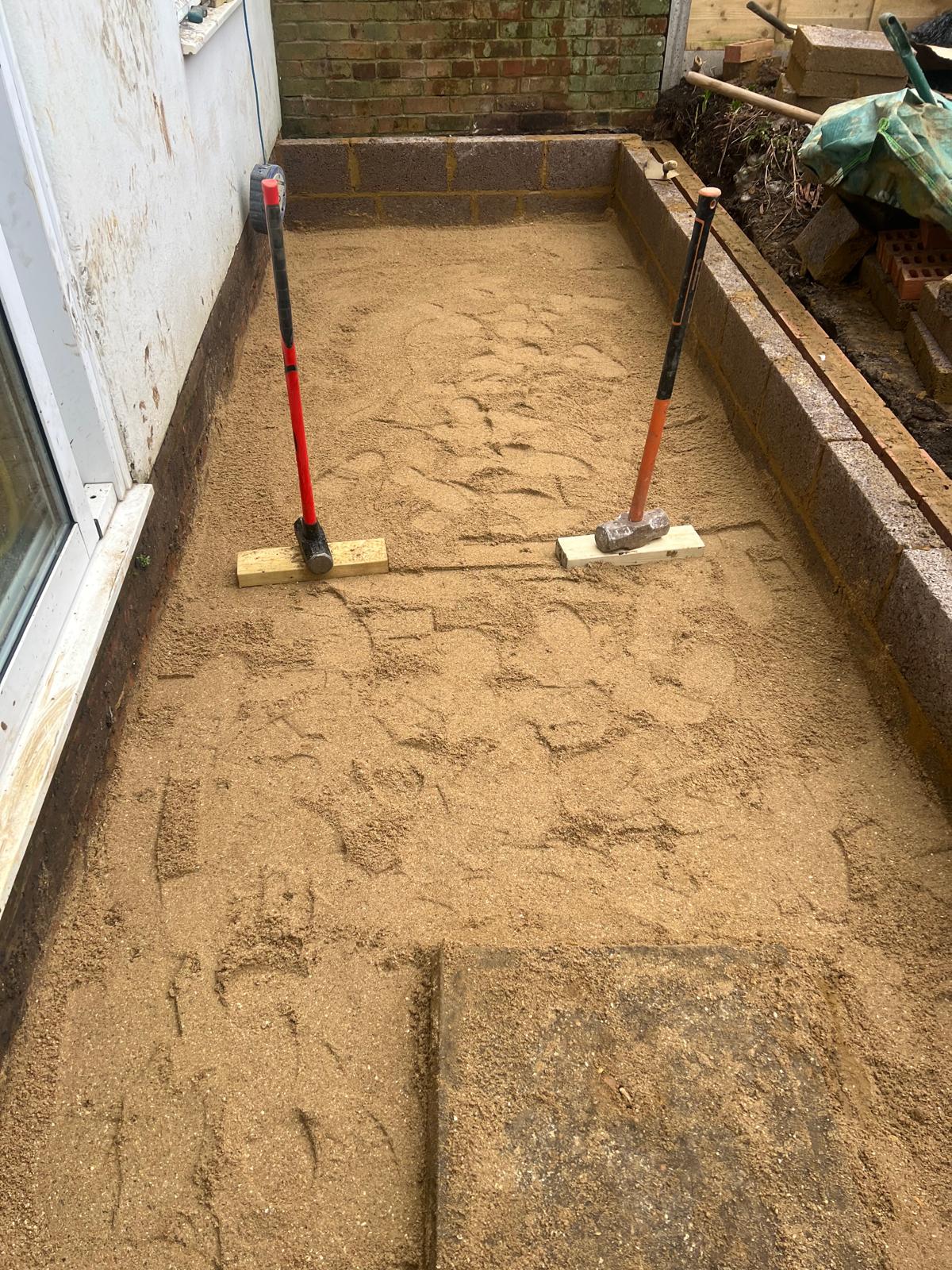 Footings trench ready for concrete