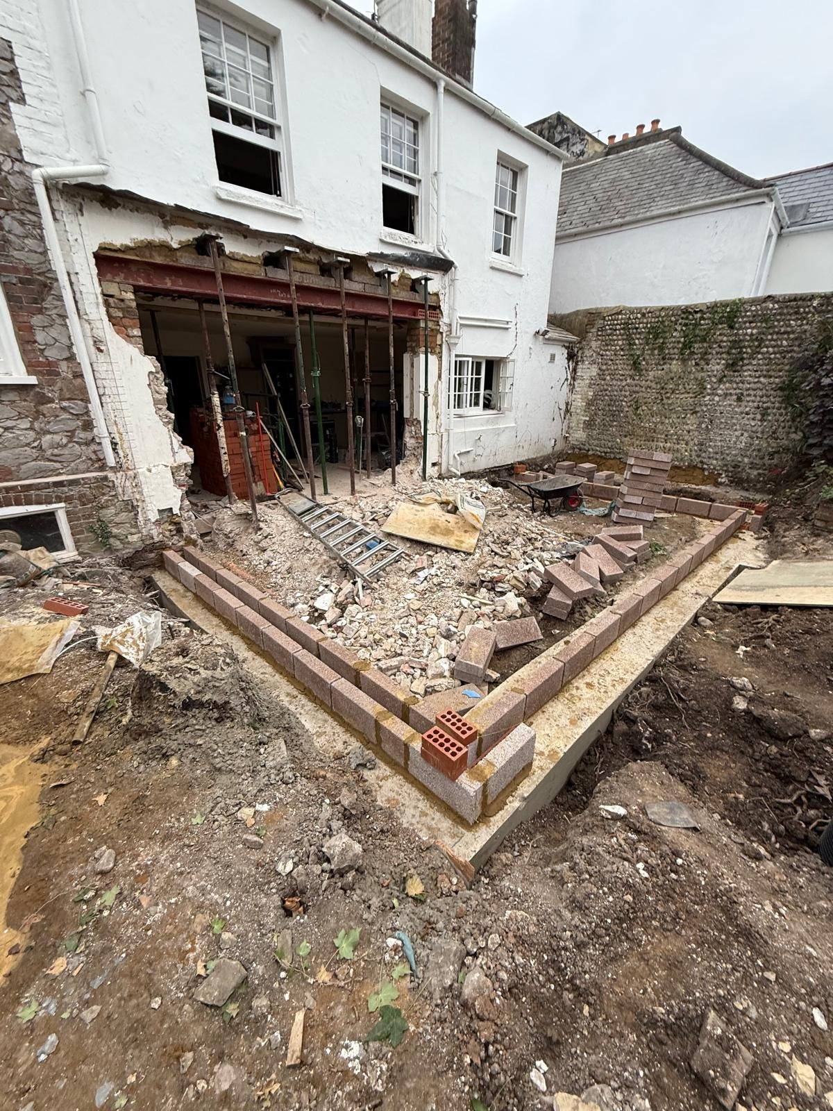 Original rear elevation before works.
